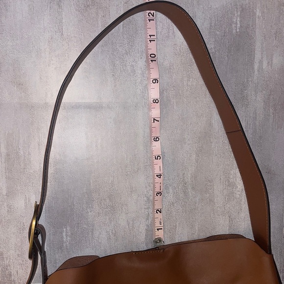 Banana Republic- Large Brown Vegan Leather Shoulder Bag - Picture 12 of 13